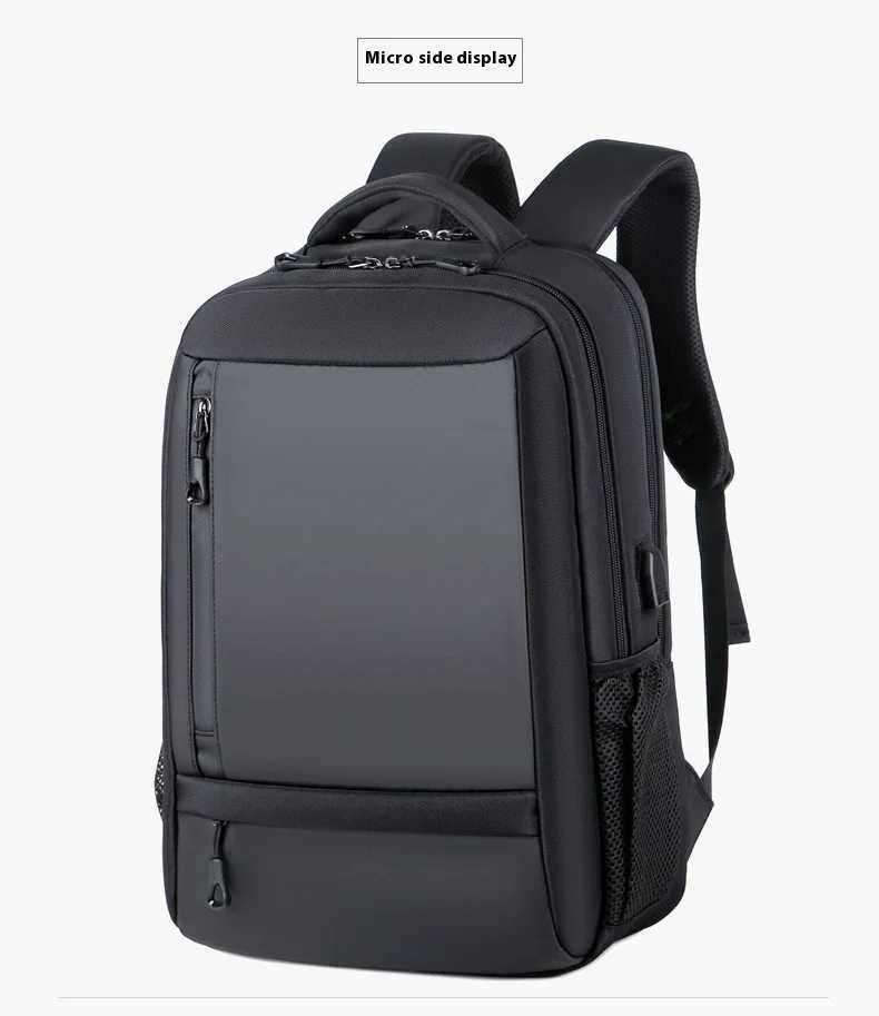 Mens Multi-functial Computer Backpack Simple Waterproof Large Capacity Womens Travel Backpack Bag Suiase USB Charging 2024XJ241026