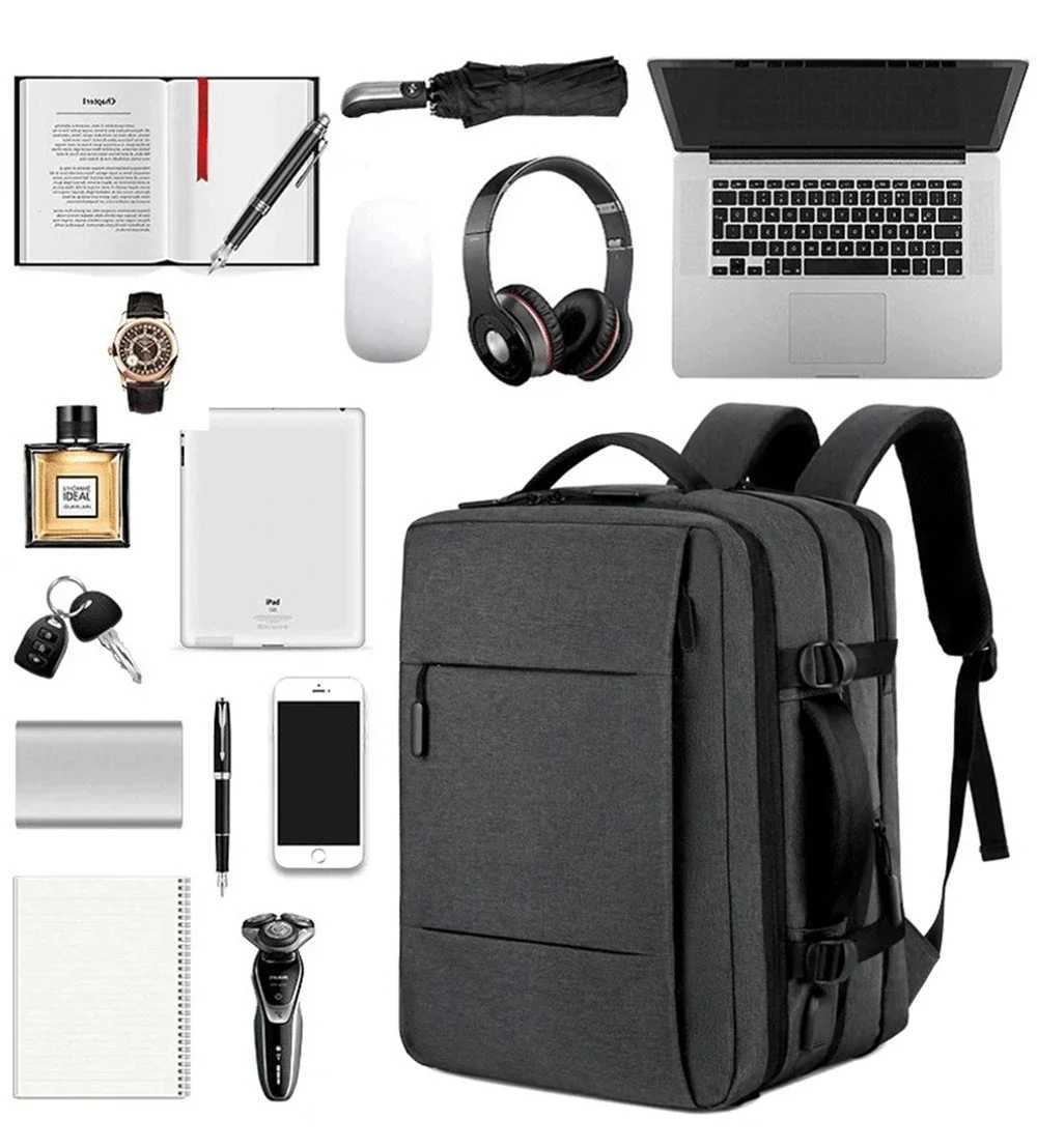 Classic DSLR Backpack Men Business Camera Bag School Expandable USB Bag Large Capacity Laptop Waterproof Fashion Travel BackpackXJ241026
