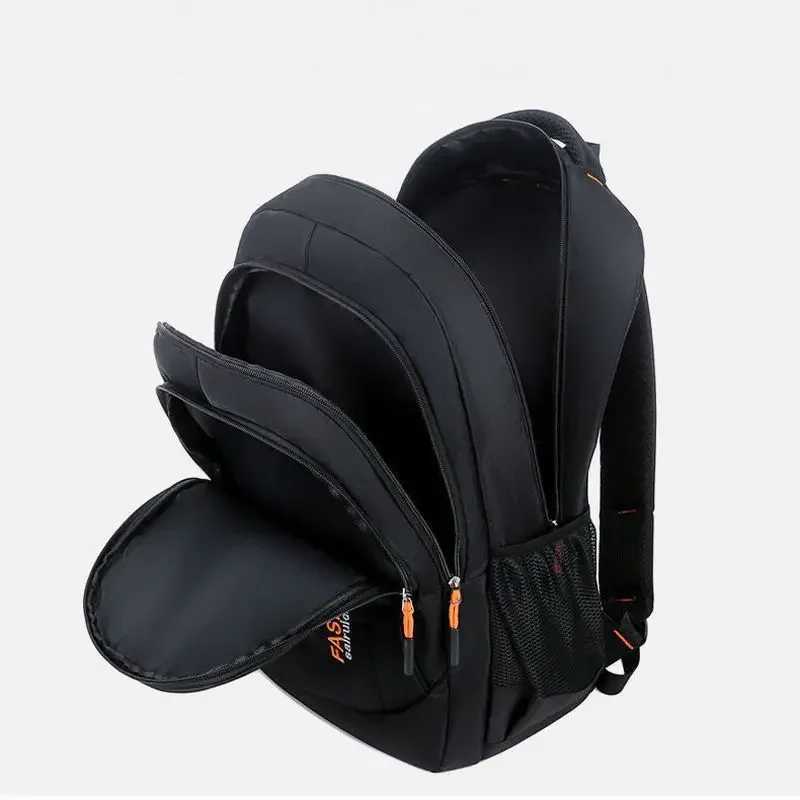 Teenage Boys School Bags Large Capacity Black Nylon Multifunctional College Middle High Student Schoolbag Backpacks MenXJ241026