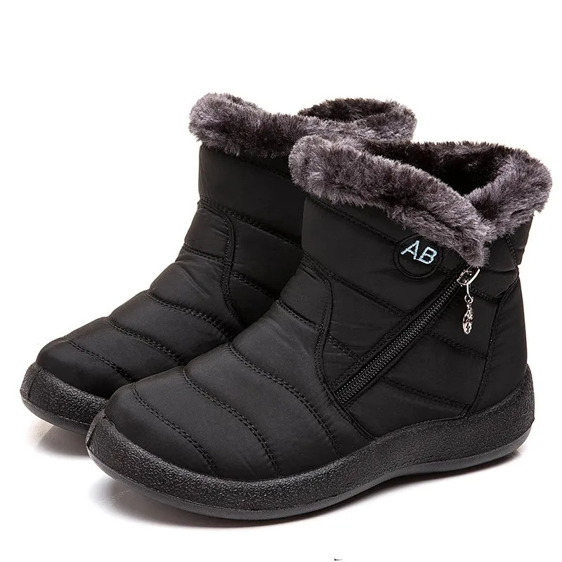 Womens Boots 2024 Warm Winter Boots Ankle Fur Bota Feminina Winter Shoes For Women Waterproof Snow Boots Female Short Botines 241025