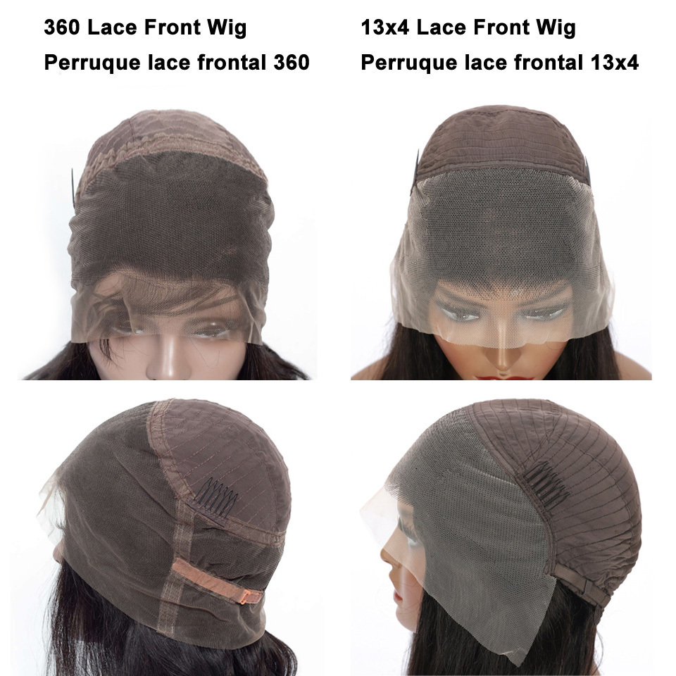 HD Transparent 360 Frontal Human Hair Wigs For Women Straight 13x4/13x6 Front Pre Plucked 5x5 Lace Closure Wig