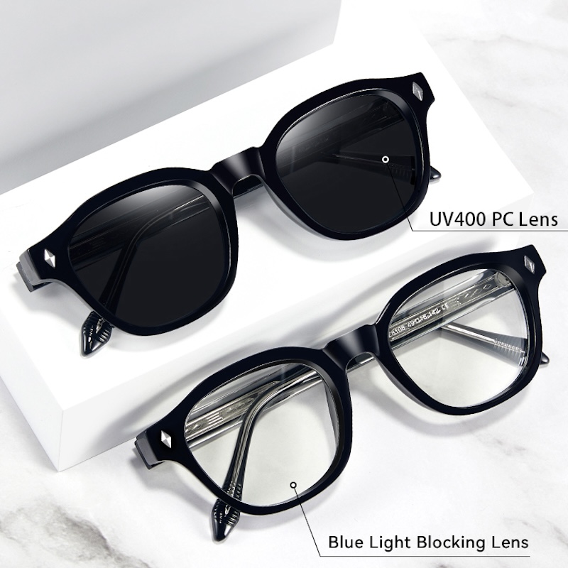 Retro Sunglasses Men Round Women Cool Steampunk Thick Sun Glasses Vintage Fashion for Men y2k Cyberpunk Futuristic Personalized Shades UV400 Rivets S1