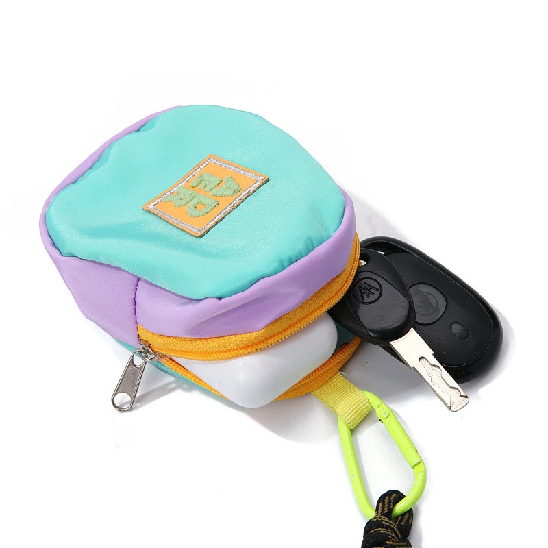 Portable Coin Purse Pendant Key Earphone Storage Bag Backpack Hanging Bag Wallet Pouch Outdoor Sports Waist Bag 241025