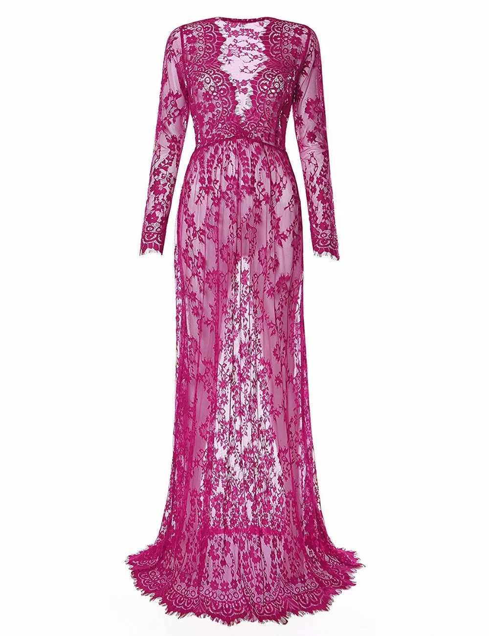 Fashion maternity photography props Maxi maternity dress lace maternity dress fancy photography photos summer maternity dress Plus W241026