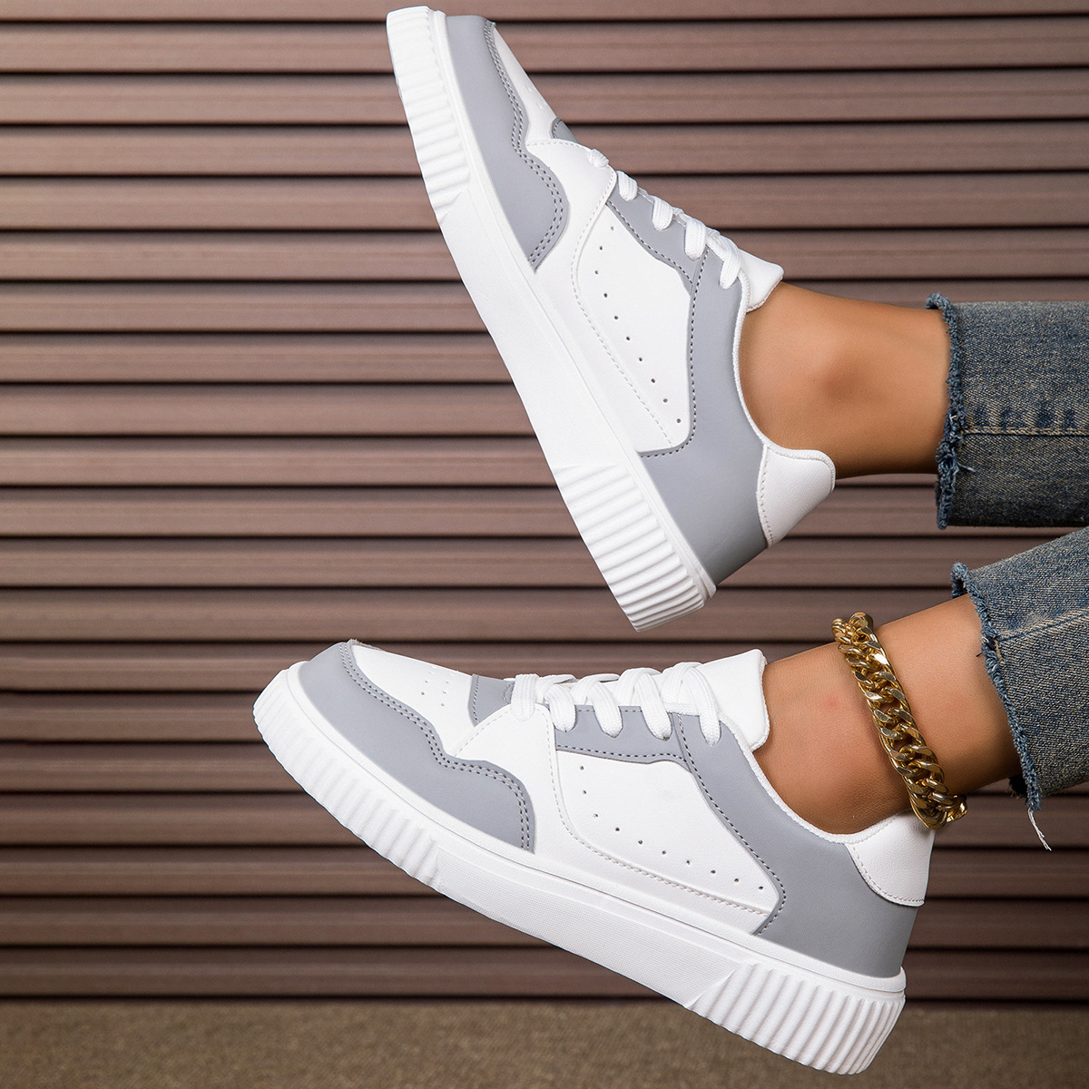 for Men Casual Women Comfortable Breathable Trendy Shoes Non-Slip Wear-Resistant Skateboard Sneakers