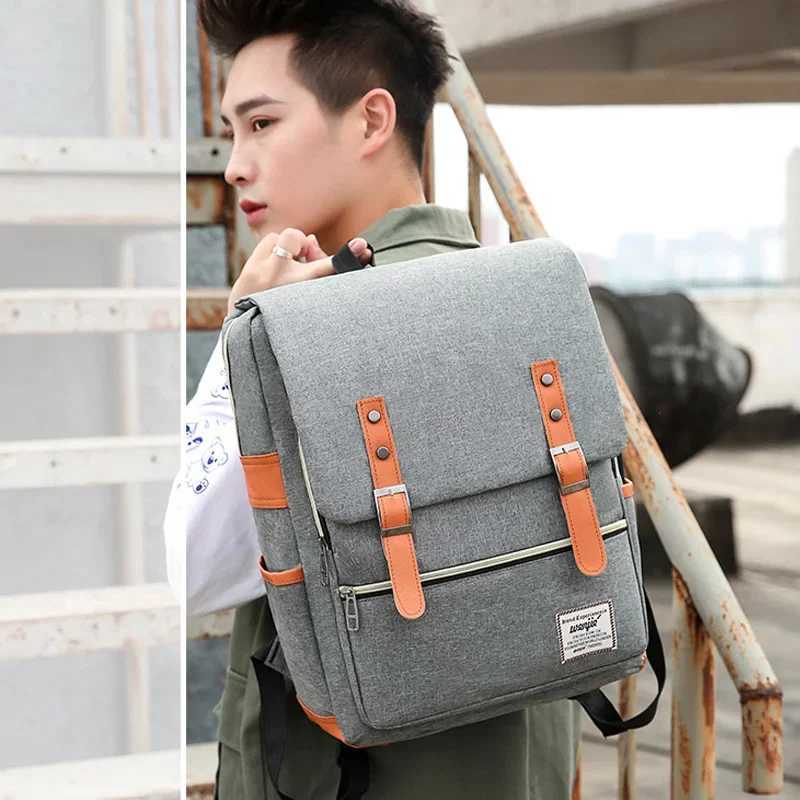 Mens Backpack Set of Three 15.6 Inch Laptop Bag with USB Charging Port School Bag Waterproof Large Capacity Business BackpackXJ241026