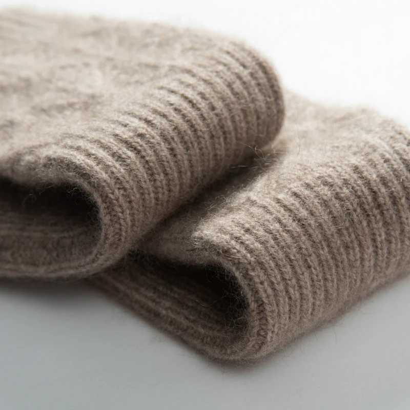 Winter womens% cashmere long gloves 25cm fine knitted fingers Gs Y2k hot Gs half finger long arm heater W241026
