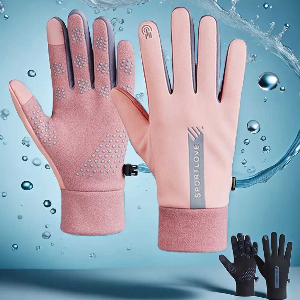 Winter Warmth Gs Womens Wool Thick Touchscreen Windproof Skiing Gs W241026