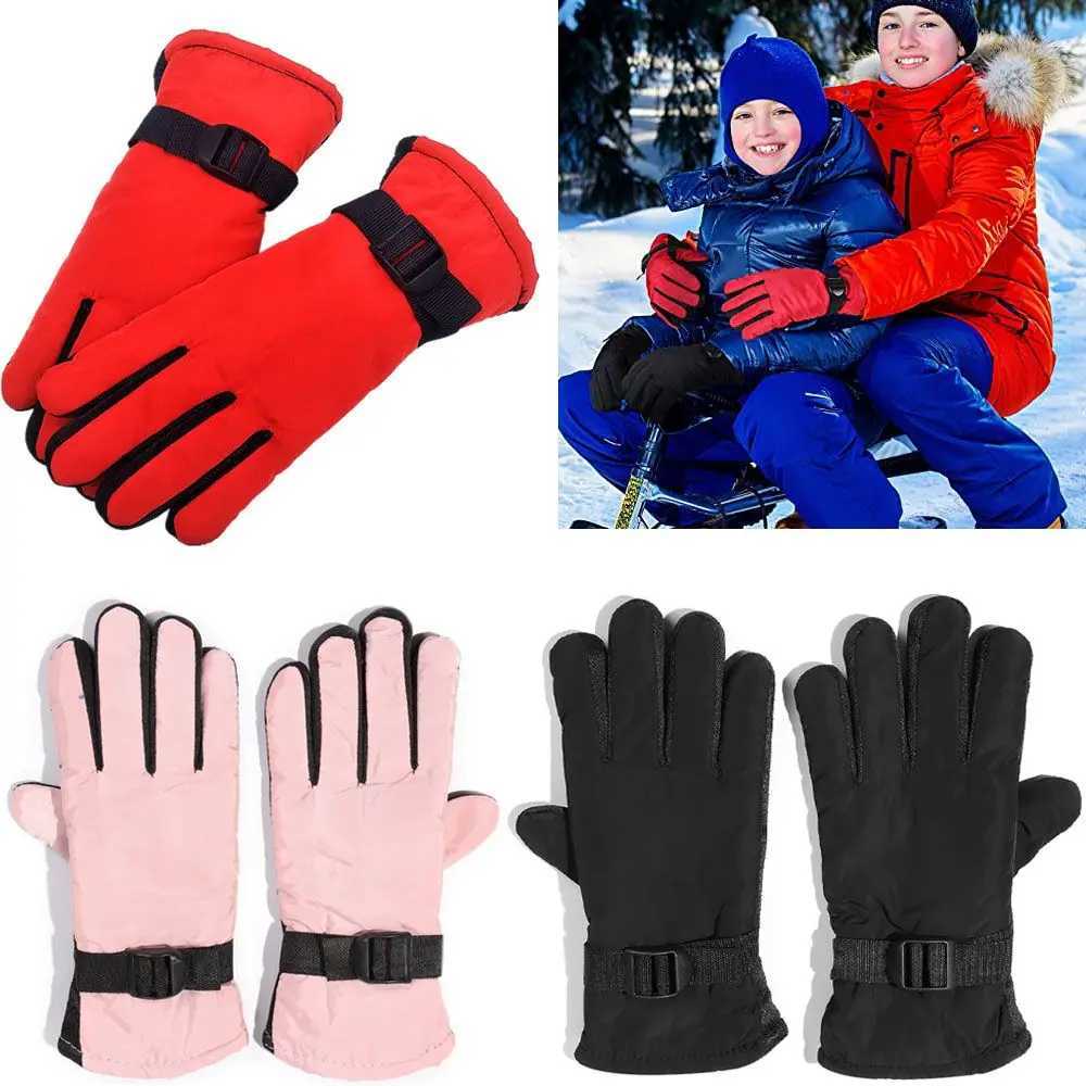 New Children Adult Winter Warmth Gs Boys and Girls Ski Board Windproof and Waterproof Thick Keep Warm Winter Must W241026