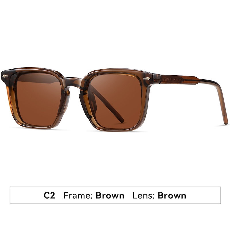 Vintage Polarized Sunglasses Women Men Luxury Brand Designer Style Sun Glasses For lady Female Retro Punk Eyewear TR90 gift square Driving Fishing S17