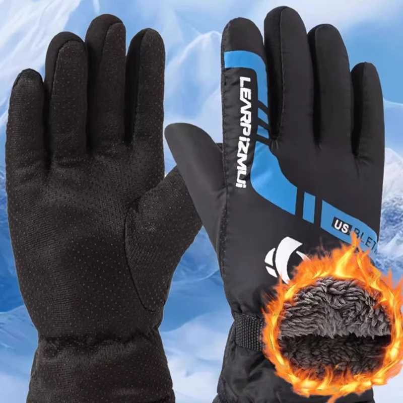 Winter Cycling Gs Mens Outdoor Waterproof Skiing Hiking Bike Warm Gloves Gs Neutral Hot Sports Gs W241026