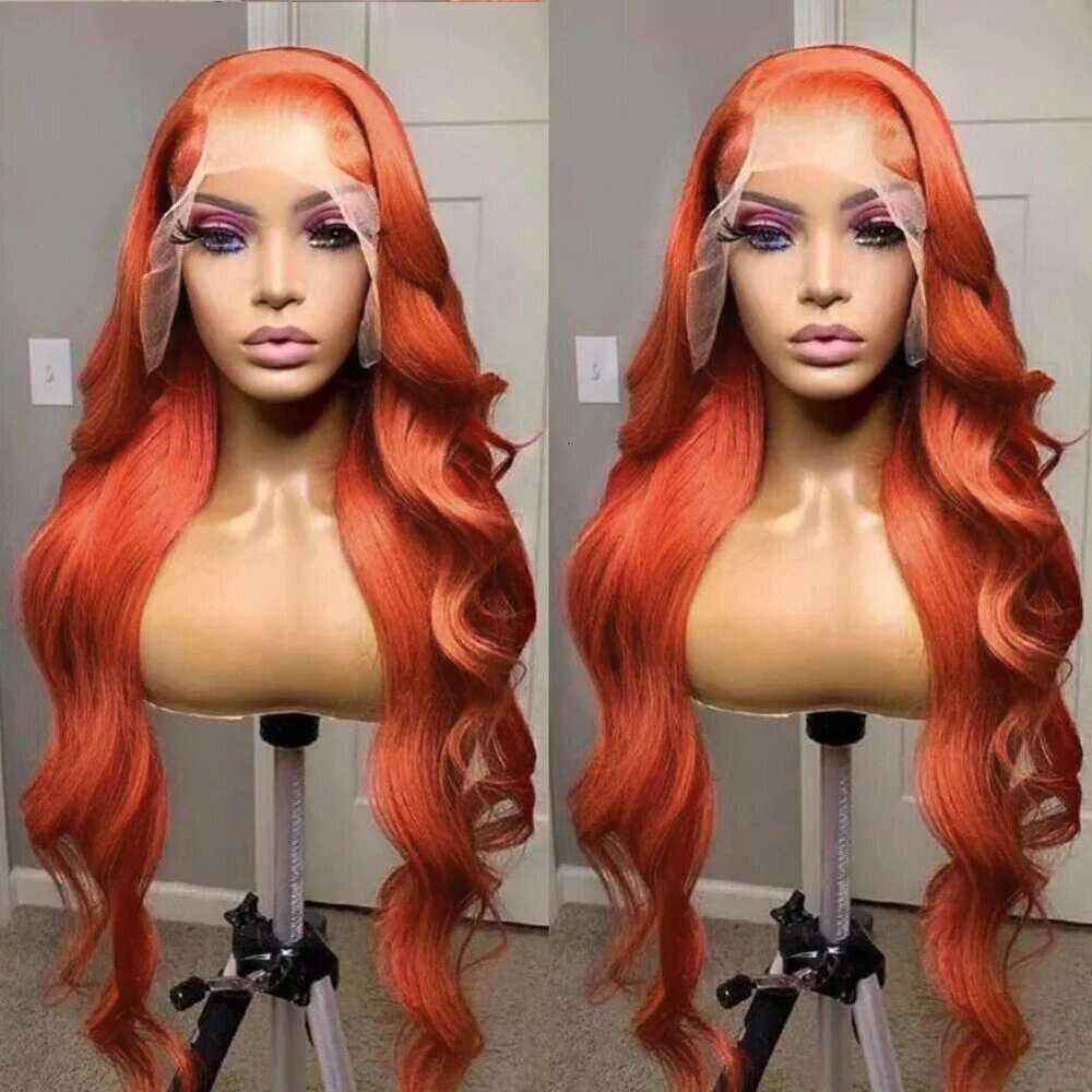 RONGDUOYI Body Wave Free Part Black Frontal Wig Heat Resistant Fiber Hair Synthetic Lace Front Wigs Cosplay