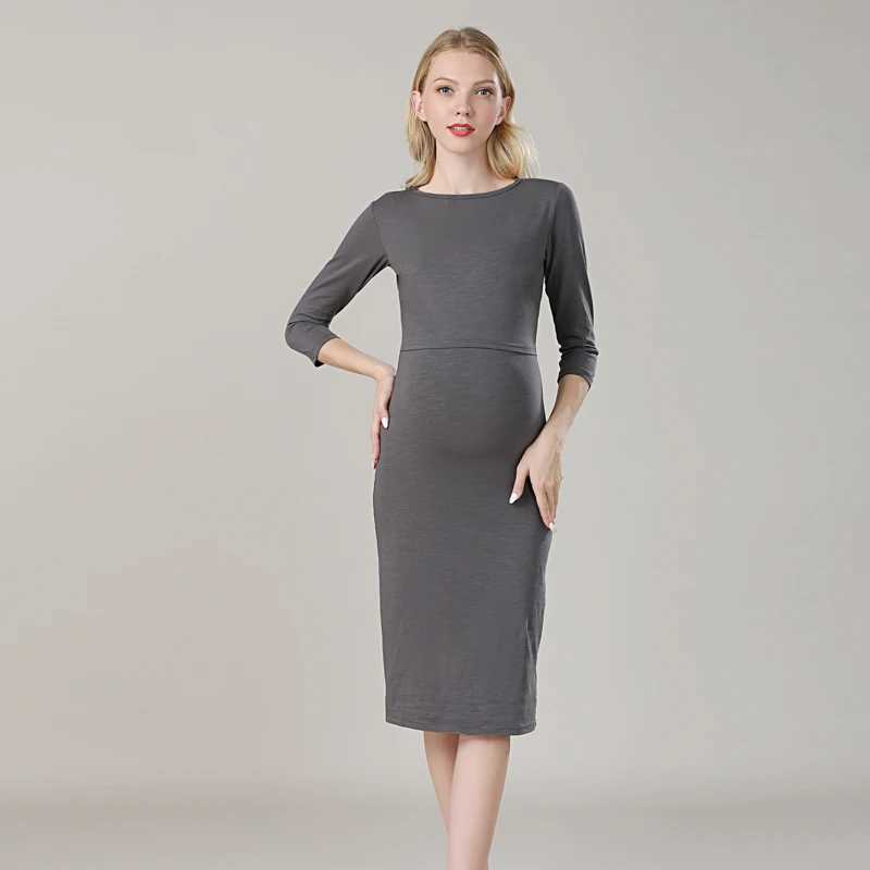 New Spring Stripe Maternity Feeding Dress Maternity Clothing Maternity Care lotion Dress Direct Delivery W241026