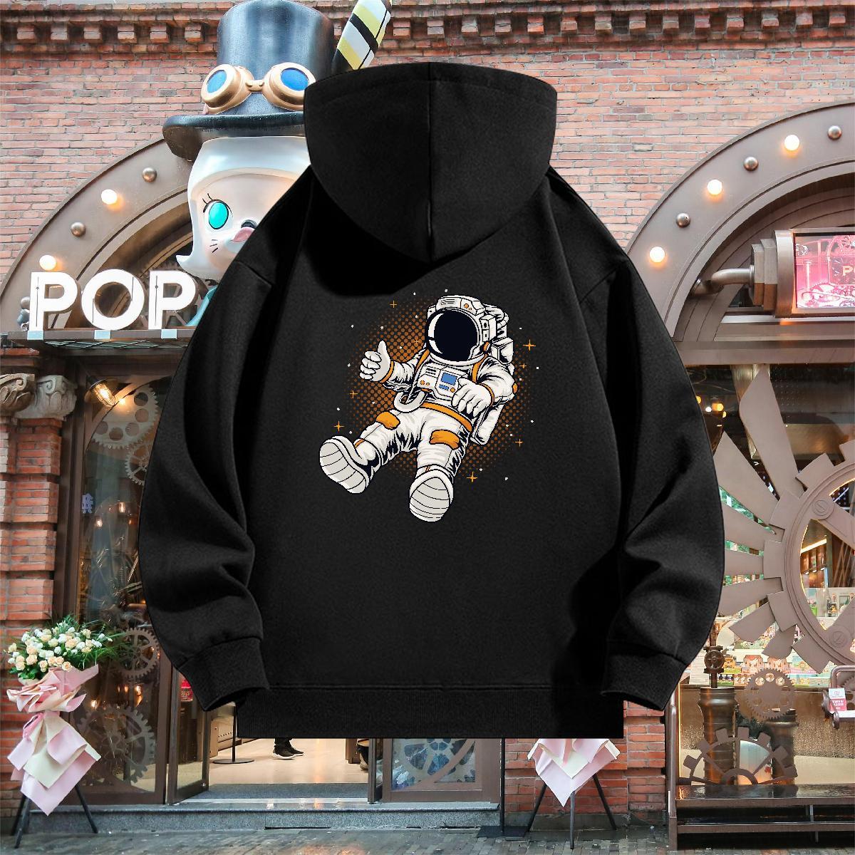 2024 DIY Unisex Sweatshirts Breathable Hooded Collar Loose Men's Hooded Sweatshirt Oversized 2XL 3XL Top Pullover Hoodie Daily Wear Thick Plush
