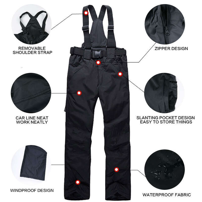 Men's Mountain Jacket Pants Windproof Snow Costume Outdoor Sports Snowboard Clothing Winter Warm Down Ski Suit Men