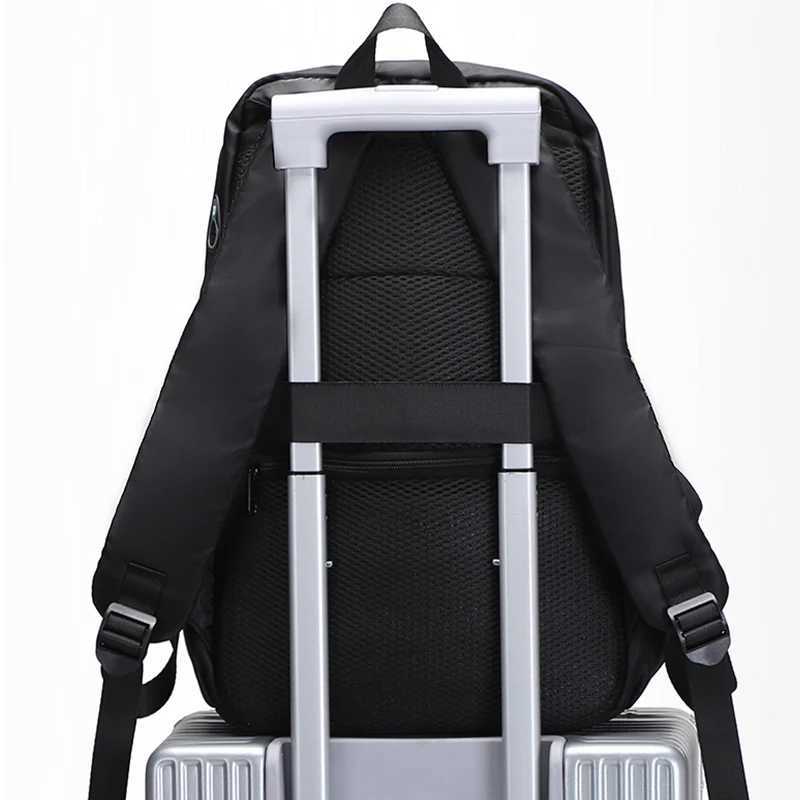 2023 New Luxury Genuine Leather Backpack for Men Travel Black Bagpack Fi Oxford Cloth Men Business Laptop MochilaXJ241026