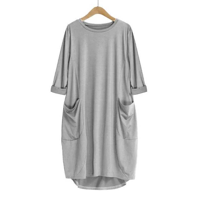 Spring and Autumn Long Sleeve Casual Loose Maternity Dress Vestdos Gravidas Womens Dress Maternity Dress W241026