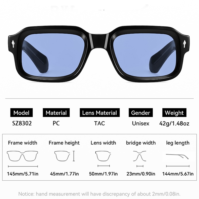Oval Polarized Sunglasses Men Sun Glasses Women Retro TR90 Vintage Punk Clear Gradient Shades fashion Rivets Driving Fishing small frame square S177 I