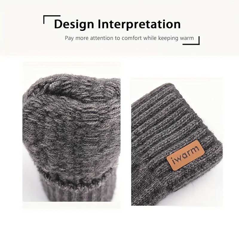Winter Warmth Alpaca Wool Gs Full Finger Touch Screen Cashmere Gs Mens Thick Knitted Bicycle Driving Gs W241026