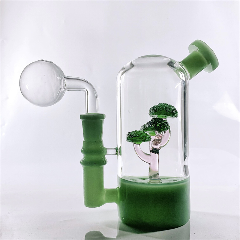 20pcs 14mm male joint 40mm thick glass oil burner tube bend adapter