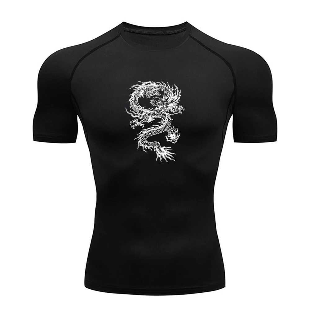 Mens compression shirt summer gym sports running T-shirt quick drying short Sleve mens Rush protective suit W241026