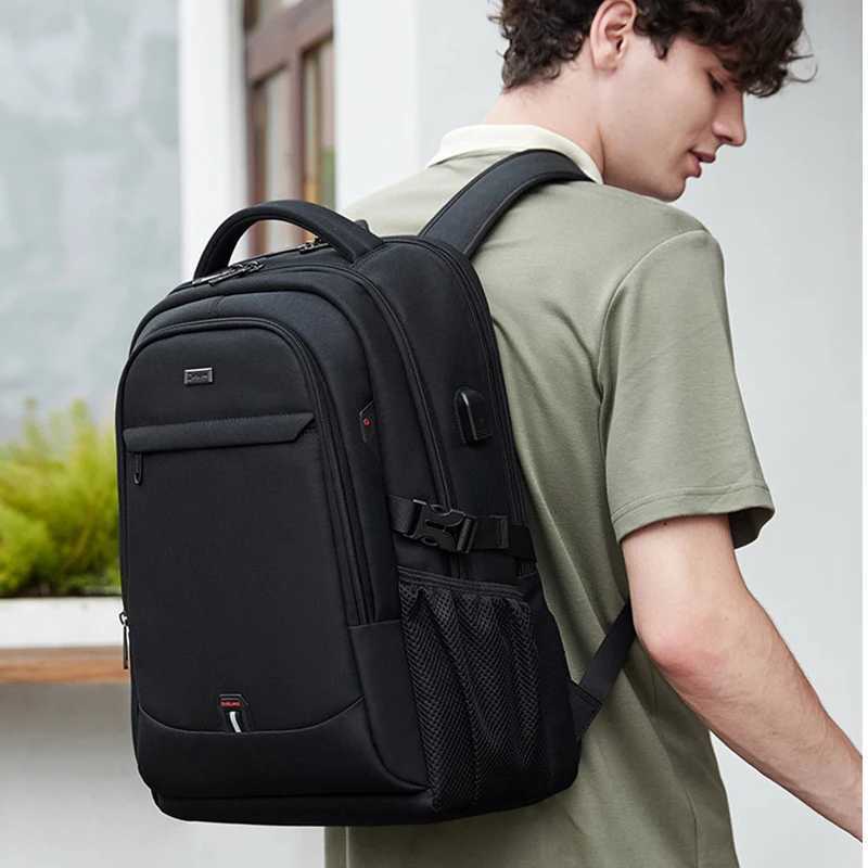 Mens 17.3Laptop Backpack Large Capacity Travel Backpack Mochila Multifunci Business Backpack Oxford Wear-resistant BackpackXJ241026