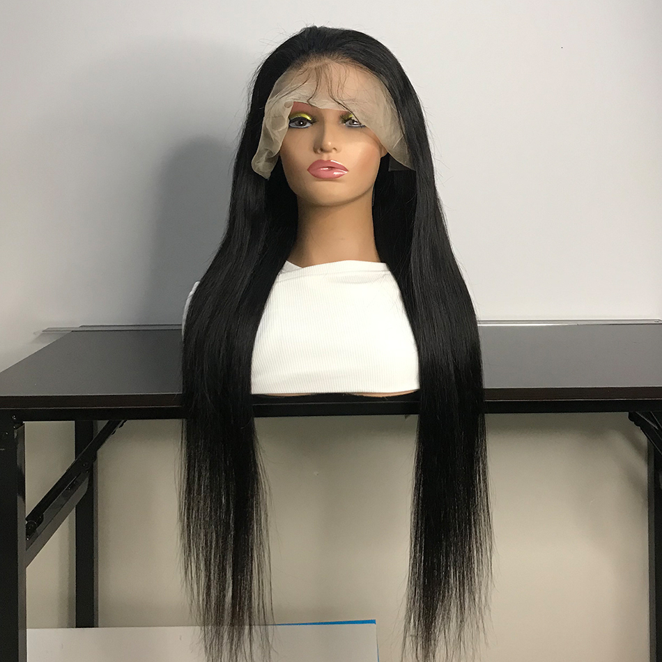 MEODI HAIR 250 Density Bone Straight 13x6 Hd Frontal Wig 30 40 Inch 13x4 Lace Front Human Hair Wigs For Women Pre Plucked