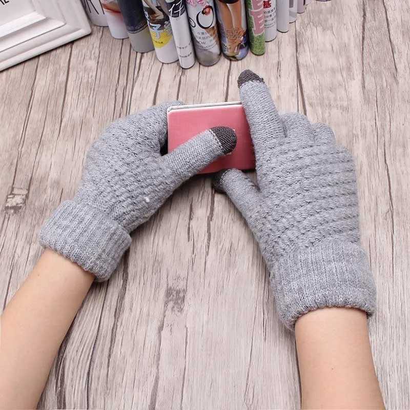 2023 Winter G Womens Cashmere Wool Knitted Watch G Mens Snowflake Knitted Pattern Full Finger Skiing and Warmth G W241026