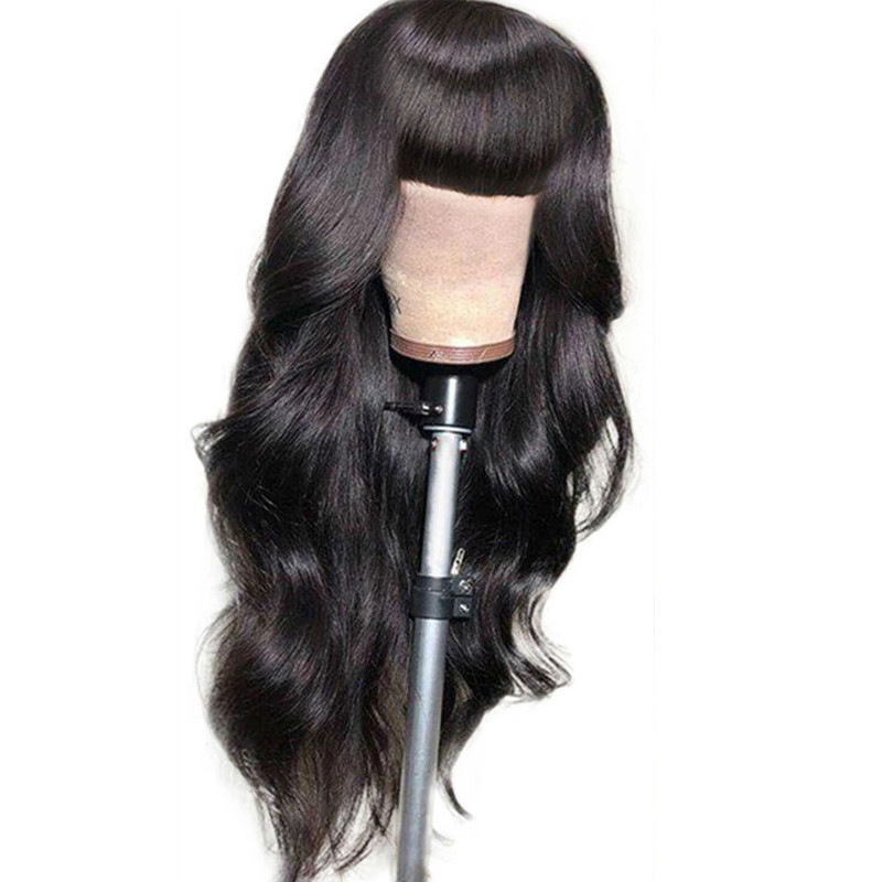 New arrival women's bangs big wave wig head shape long curly hair chemical fiber full head cover