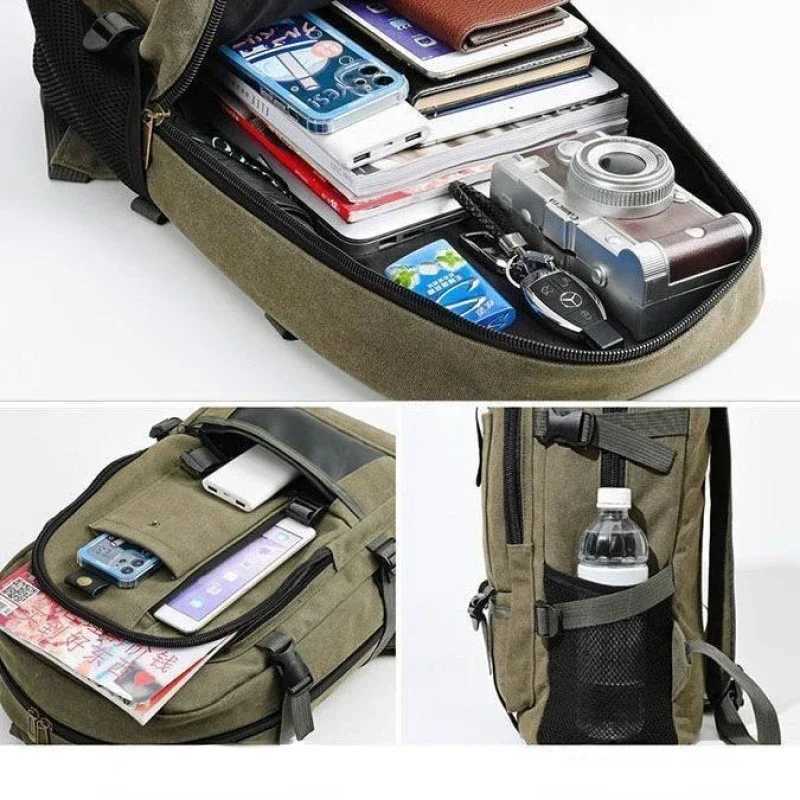 Multi Pocket College Student Backpack Female Large Capacity Laptop School Bag Fashion Nylon Women Kawaii Travel BookbagXJ241026