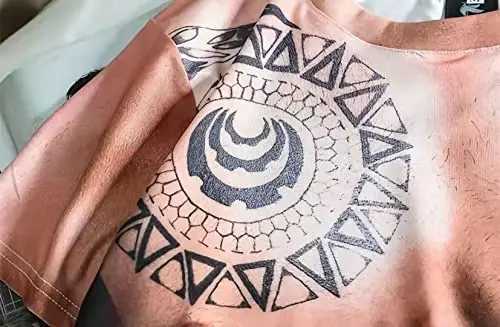 Fashionable 3D scle printed mens short T-shirt with casual and interesting patterns W241026