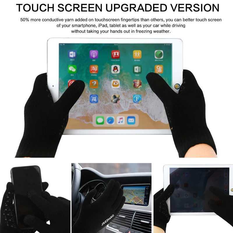 Riding Gs Outdoor Autumn Warmth Gs Wool Running Men and Women Windproof Touch Screen Fit Photo 1 Pair W241026