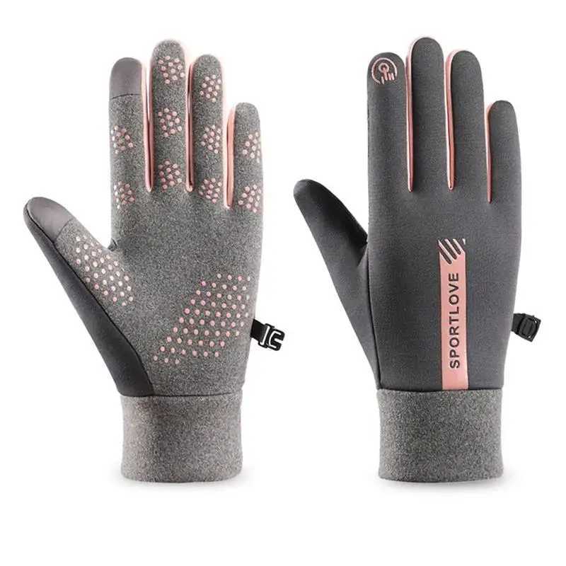 2024 Winter Gs Womens Bicycle Hot Wool Cold resistant Windproof Bicycle Outdoor Running Ski Gloves W241026
