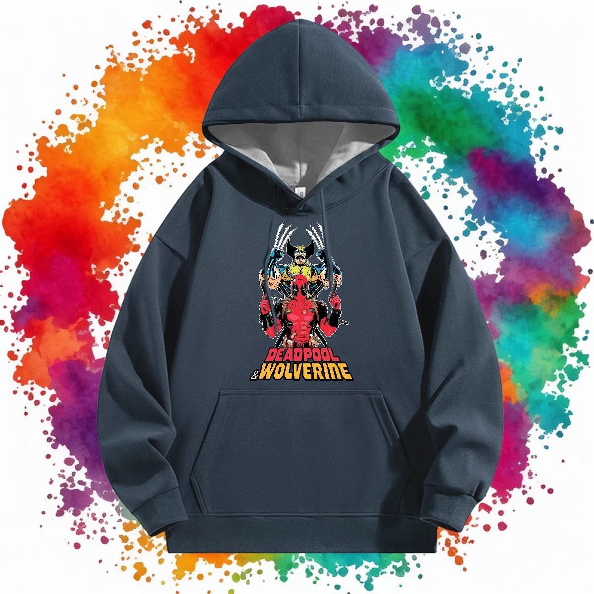 Brand Men's Hooded Sweatshirt Breathable Soft Comfortable Mens Hoodie Graphic Tops Pullover Hoodie Street Casual Warm Fleece