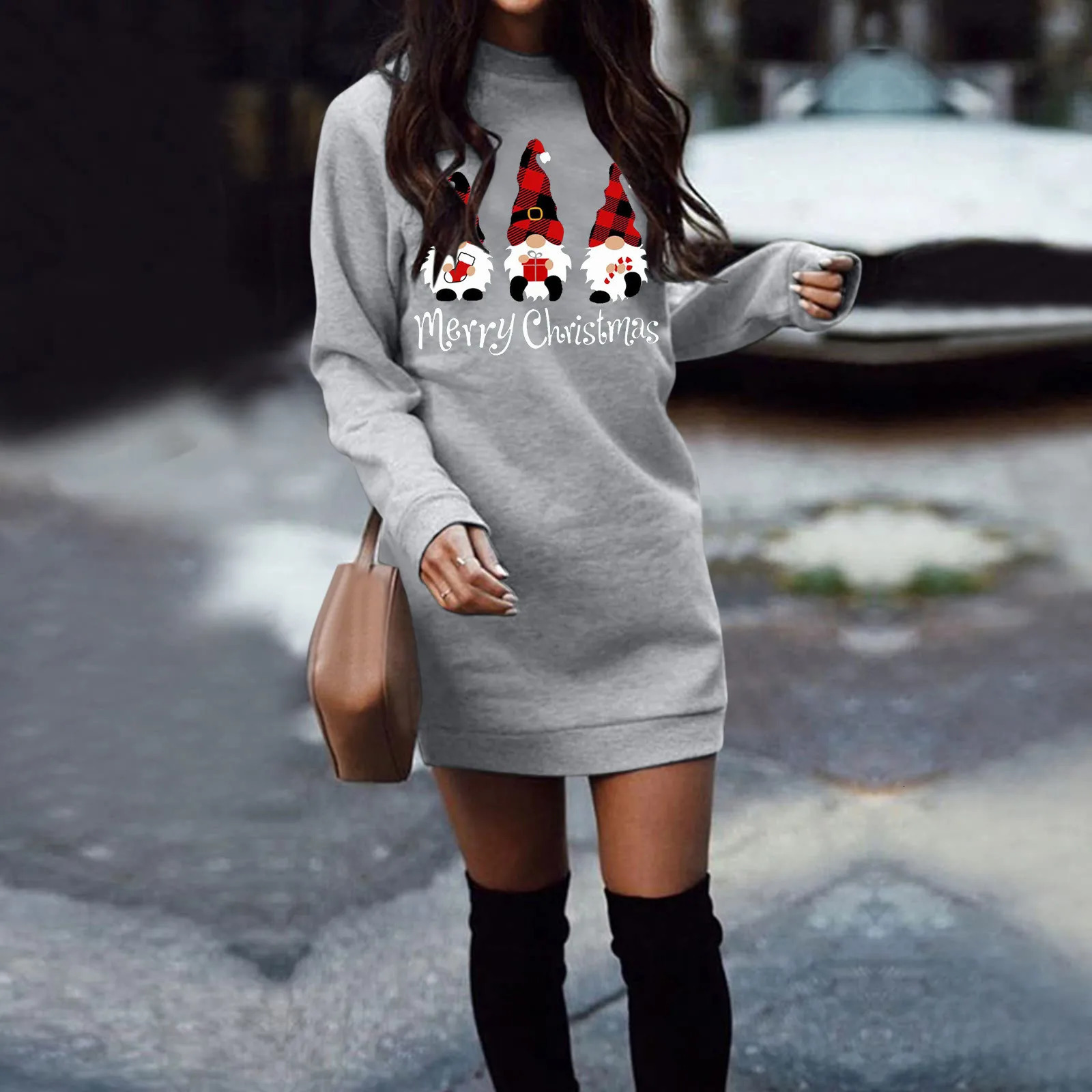 Streetwear Women Clothing Y2k Dress Winter Clothe Hoodies Pullover Christmas Casual Autumn Harajuku Sweatshirts 241025