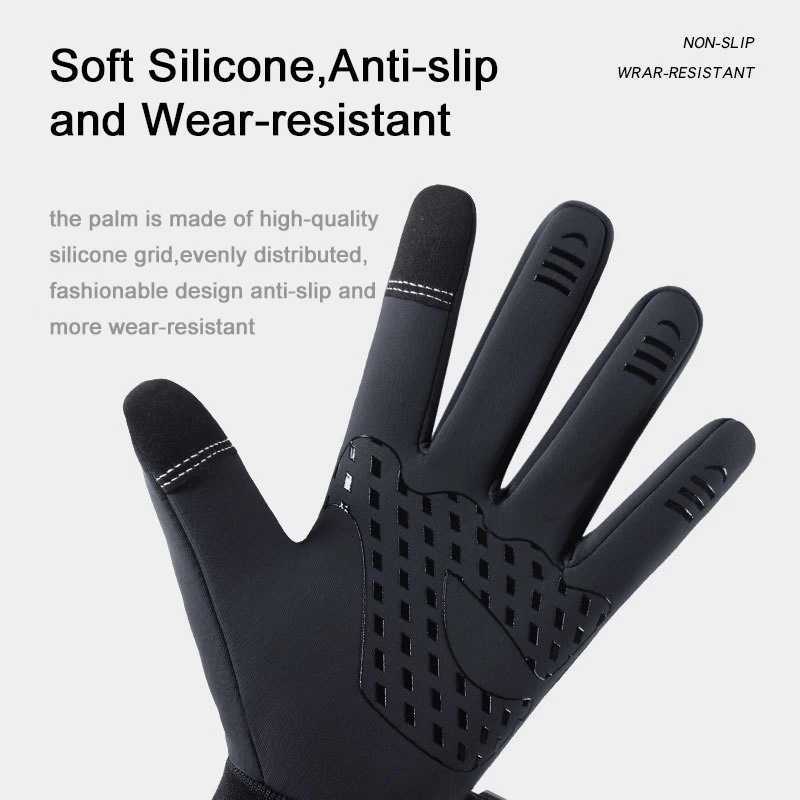 Waterproof Winter Gs Mens Touch Screen Winter Warmth Plus Velvet Motorcycle Gs Mens Touch Cold Sports Warmth Skiing W241026