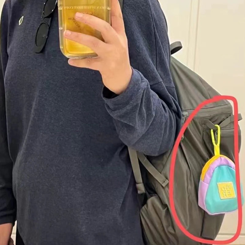 Portable Coin Purse Pendant Key Earphone Storage Bag Backpack Hanging Bag Wallet Pouch Outdoor Sports Waist Bag 241025