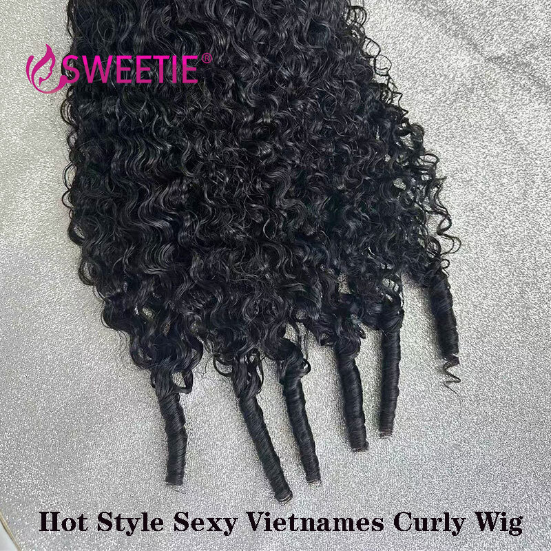 32inch Burmese Curls 13x4 Front Vieames HD 13x6 Frontal Wig Cambodian Curly Full Lace Human Hair Wigs