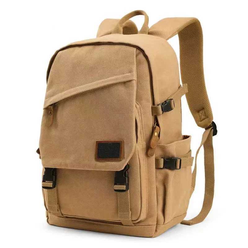 Mans Canvas Backpack Travel Schoolbag Male Backpack Men Large Capacity Teenage Boys Rucksack Shoulder School Bag mochilas bolsaXJ241026