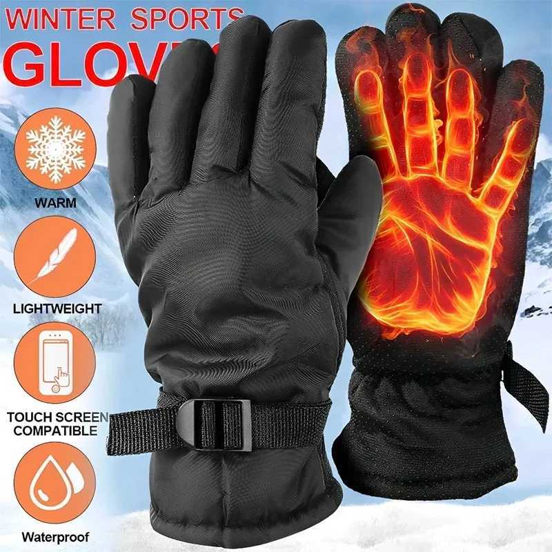 Outdoor waterproof skiing Gs thick winter mens motorcycle riding Gs warm gloves anti slip Gs hot sports Gs W241026