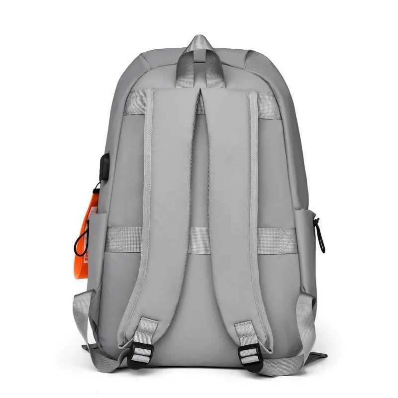 Mens and Womens Backpack New High Capacity Solid Color Business Travel Computer Backpack Student BackpackXJ241026