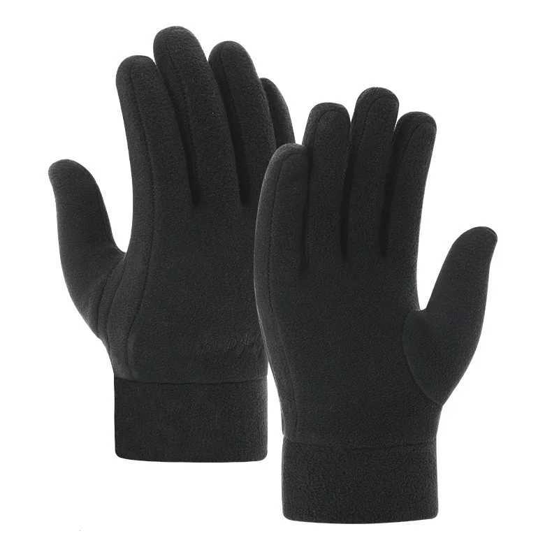 Winter Gs Mens Bicycle Womens Hot Wool Cold resistant Windproof Bicycle Outdoor Running Ski Gloves W241026