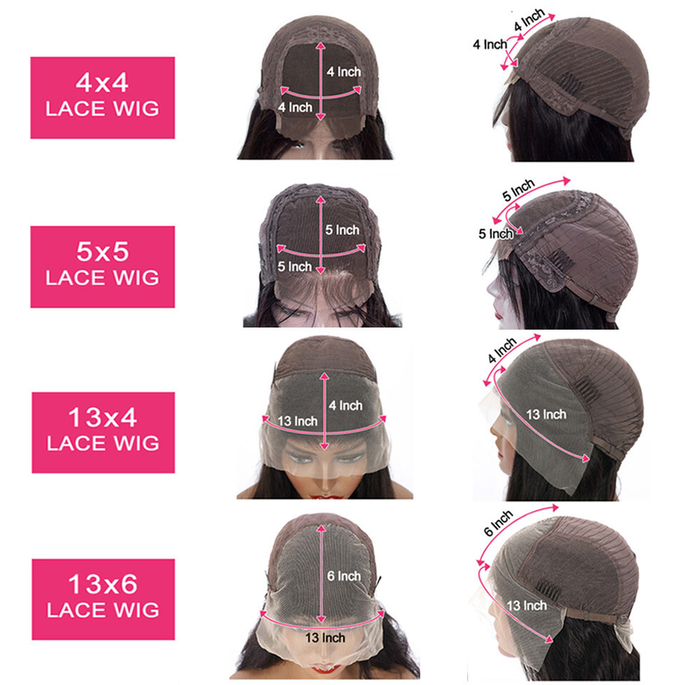 13x4/13x6 HD Transparent Front Human Wigs Loose Deep Wave 4x4/5x5 Closure Brazilian Hair 360 Lace Frontal Wig