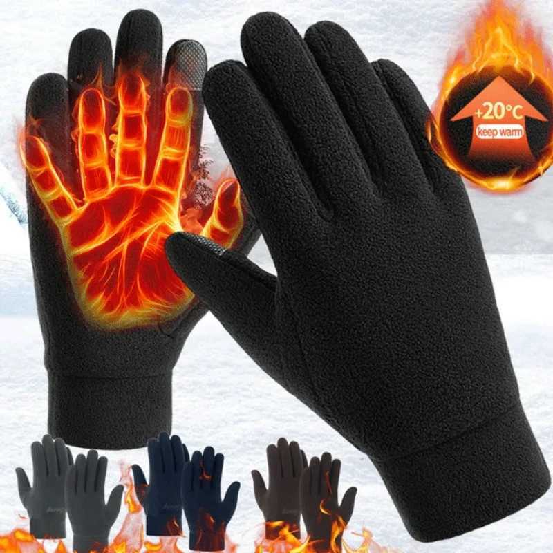 Wool Thick Gs Mens Outdoor Thick Snow Skiing G Winter Warm Touchscreen Gloves W241026