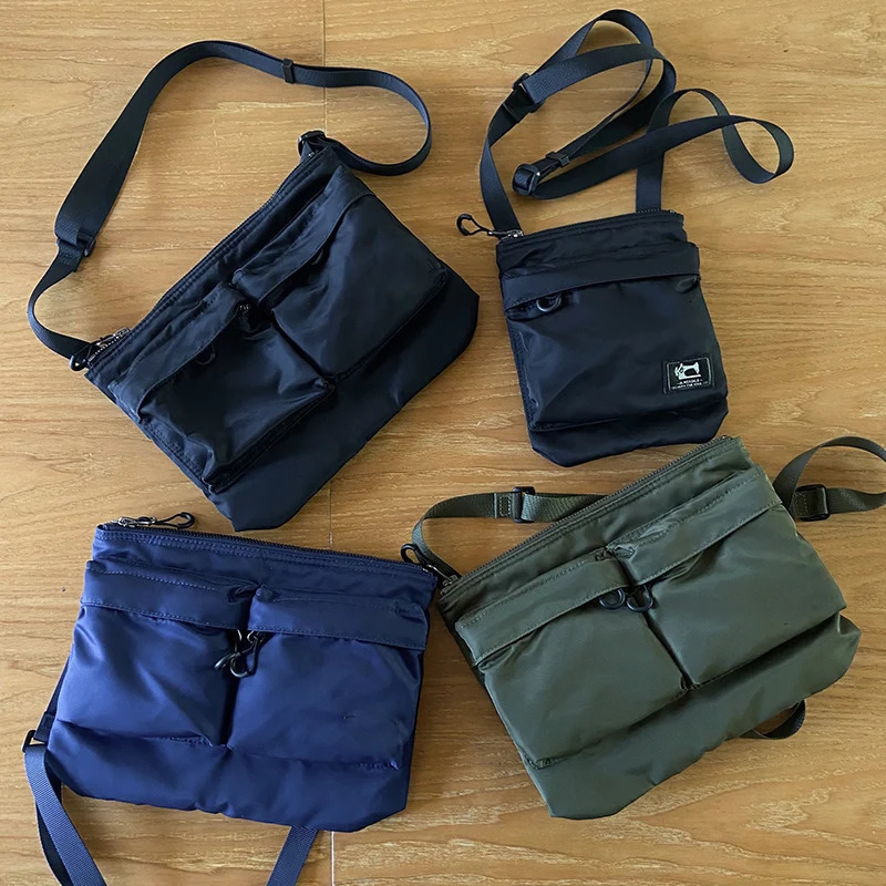 Japanese Style Crossbody Travel Waterproof Bag Office Workers Light Package Nylon Men Messenger Bag Fashion Couple Small Bags 241025