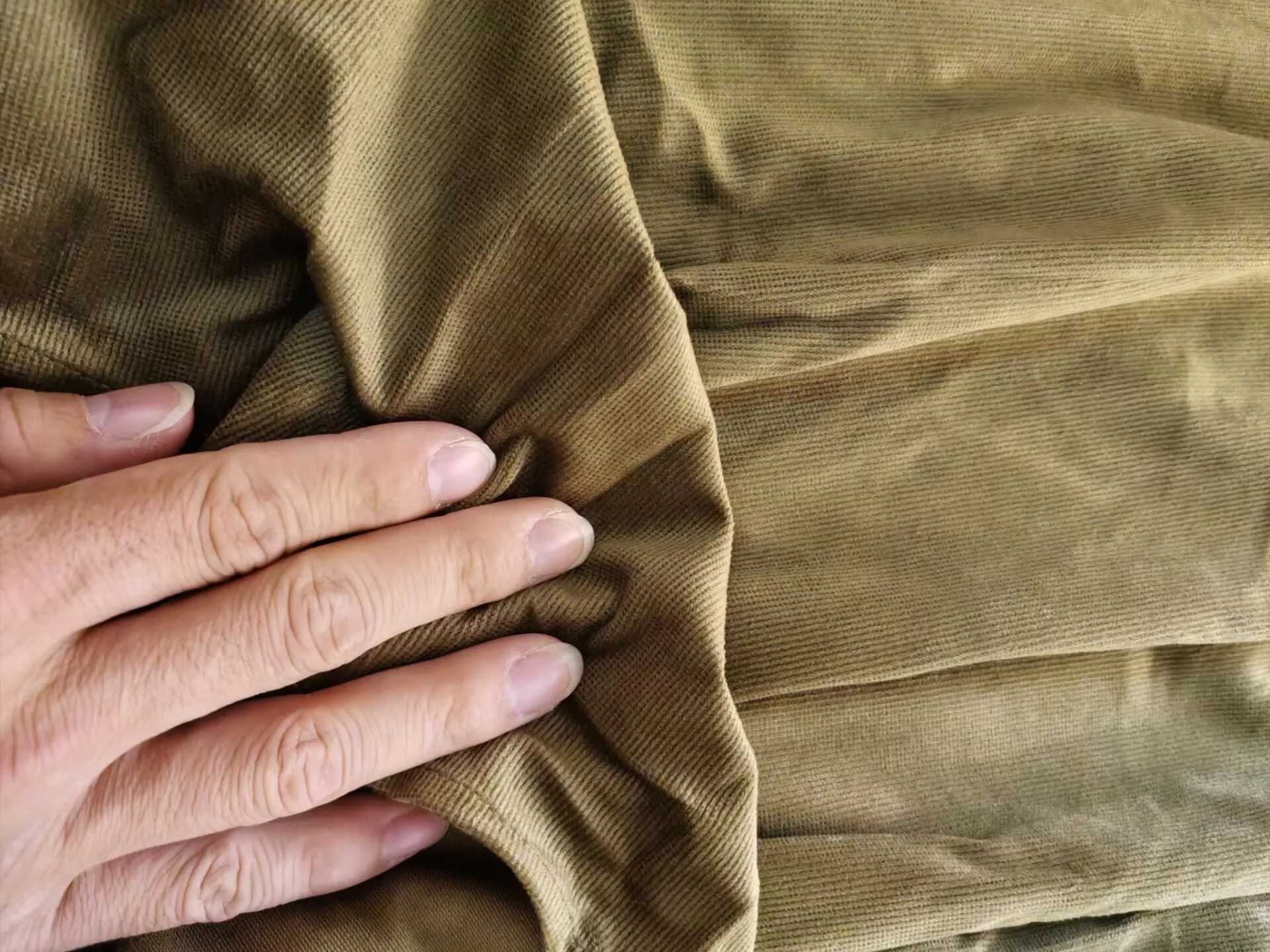 2024 Autumn/Winter Pregnant Corduroy Dress with Long Lantern Sleeves and V-neck Elegant Pregnant Dress Party Dress W241026