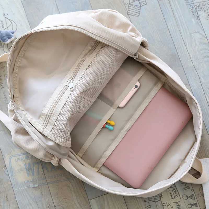 Female Department Plaid Backpacks for Women Waterproof School Backpack Bag Korean Large Capacity Shoulder School Bags RuckpackXJ241026