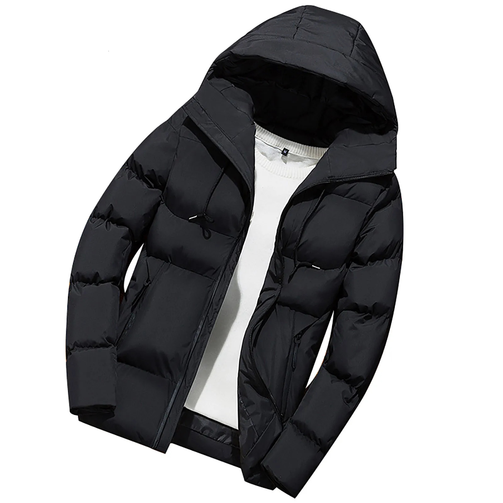 Winter mens jacket fashionable mens cotton thick warm hooded park casual mens sportswear Chaquetas Hombre 241025