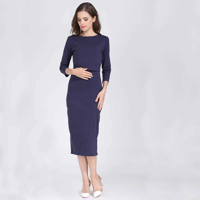 New Spring Stripe Maternity Feeding Dress Maternity Clothing Maternity Care lotion Dress Direct Delivery W241026