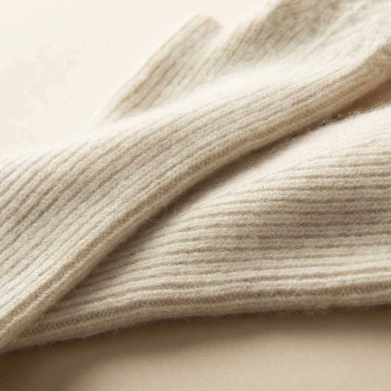 Womens Winter Fashion Pure Cashmere Half Finger Gs Womens Winter Knitted Gloves Warm Solid Knitted Wrist Gs W241026